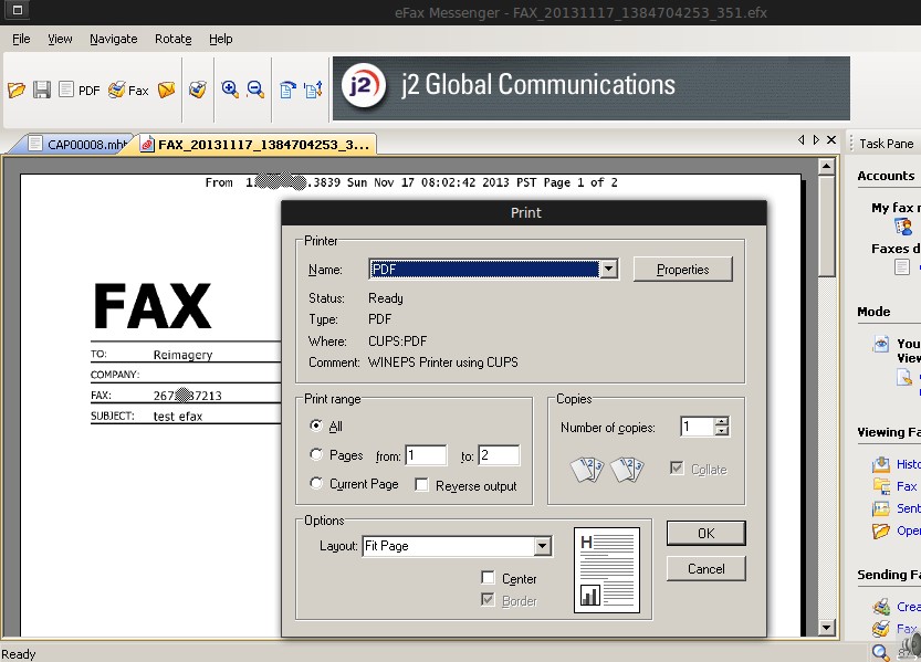 efax messenger uninstall greyed out